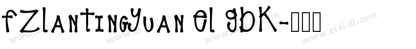 FZLanTingYuan EL GBK字体转换